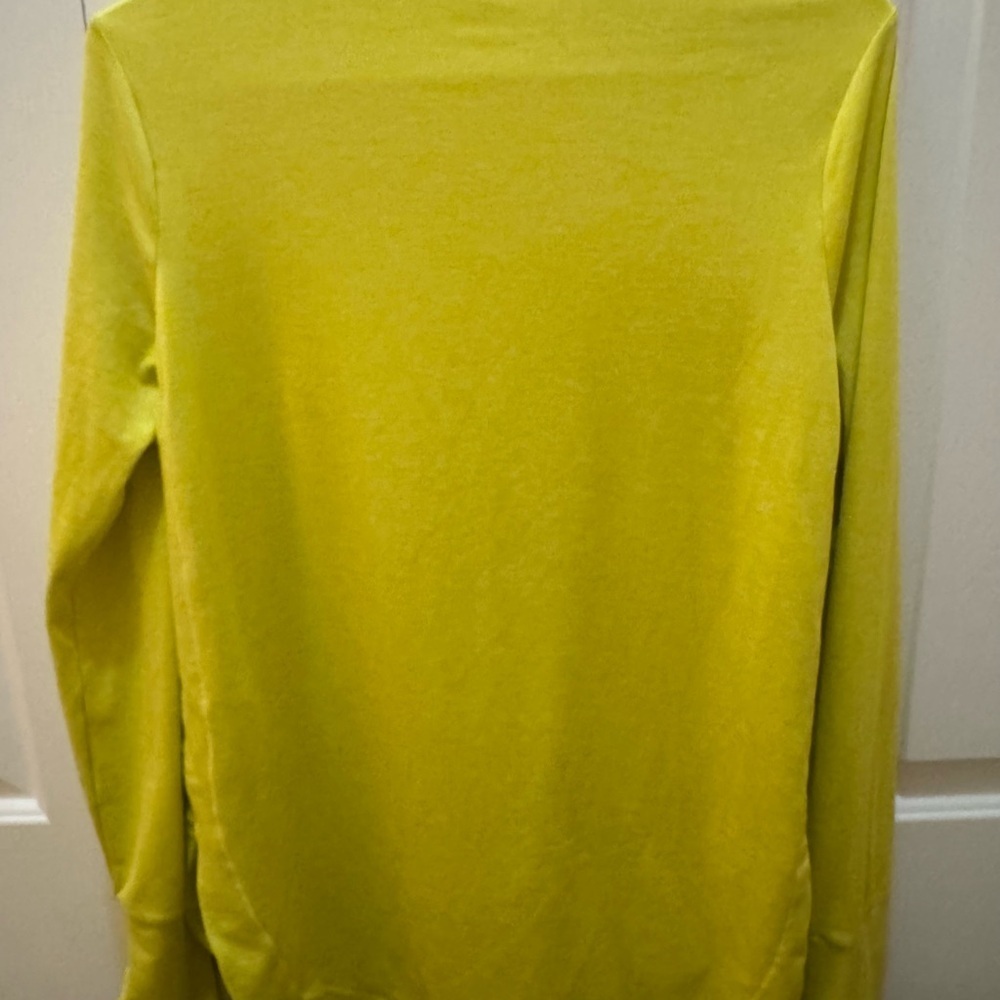 Athleta Uptempo‎ Long Sleeve Top in Sulphur Yellow Size S - Picture 3 of 3
